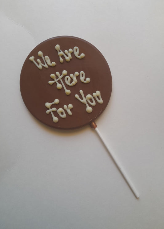 Lollipop with personalised handwriting