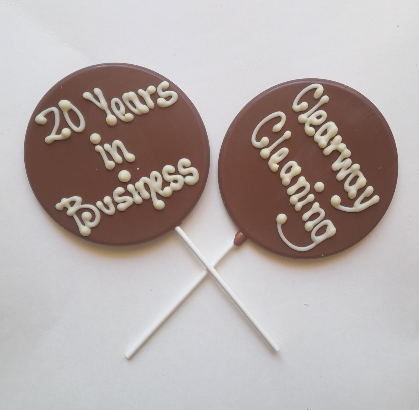 Lollipop with personalised handwriting