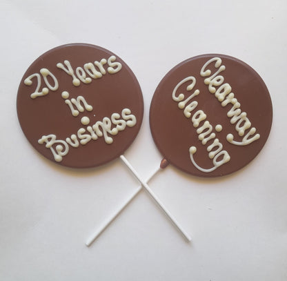 Lollipop with personalised handwriting