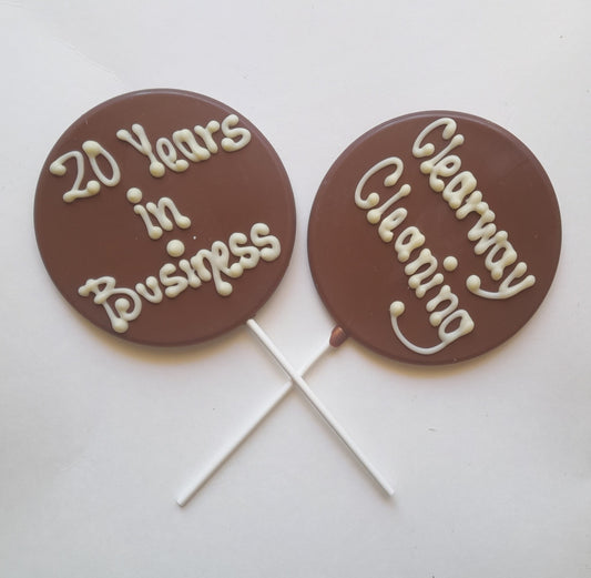Lollipop with personalised handwriting